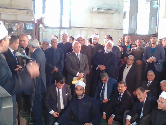وزير الأوقاف خلال إلقاء كلمته بمسجد المغفرة بالعجوزة (7)