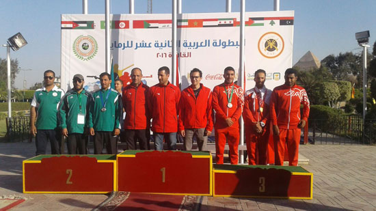 هدير مخيمر تحصد ذهبية البندقية فى البطولة العربية للرماية (6)