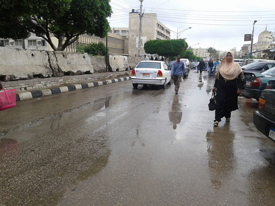 سقوط أمطار فى كفر الشيخ (2)