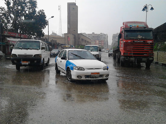 الأمطار تغرق شوارع بورسعيد (1)