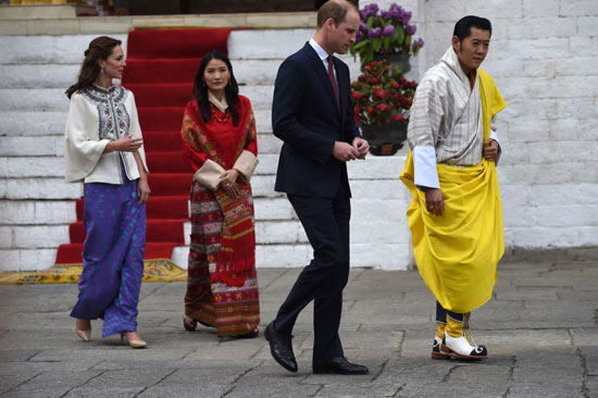 دوق كامبريدج-ملك بوتان-كيت-وليام (6)