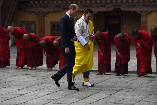 دوق كامبريدج-ملك بوتان-كيت-وليام (7)