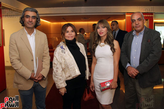 افتتاح معرض ذاكرة الأهرام بحضور عدد من السياسيين والفنانين (31)