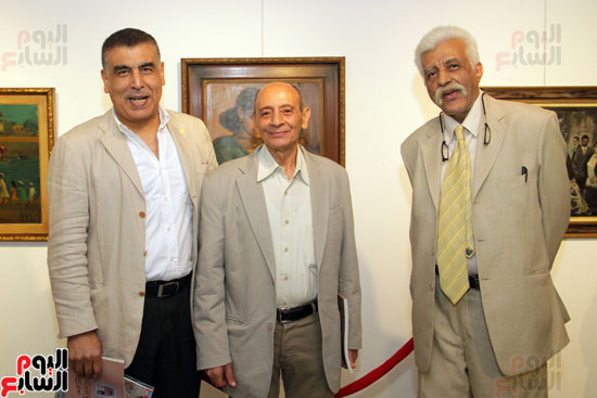 افتتاح معرض ذاكرة الأهرام بحضور عدد من السياسيين والفنانين (34)