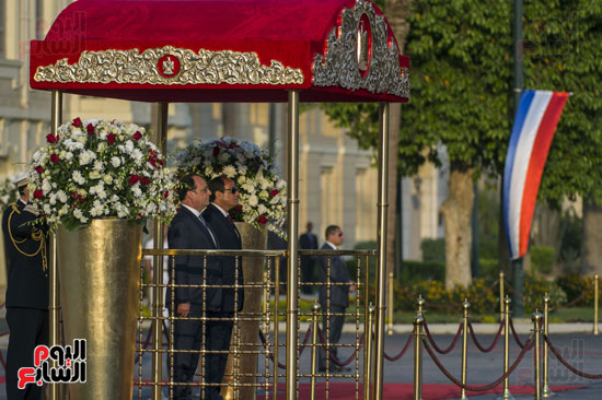 السيسى هولاند زيارة هولاند لمصر (13) رئيس فرنسا فرانسوا هولاند