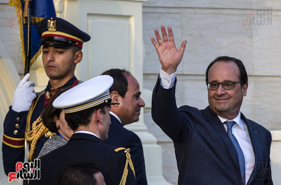 السيسى هولاند زيارة هولاند لمصر (15) رئيس فرنسا فرانسوا هولاند