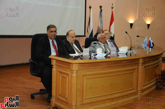 المؤتمر الصحفى الذى تعقده الجامعة المصرية الروسية بمناسبة مرور 10 سنوات على تأسيسها (1)