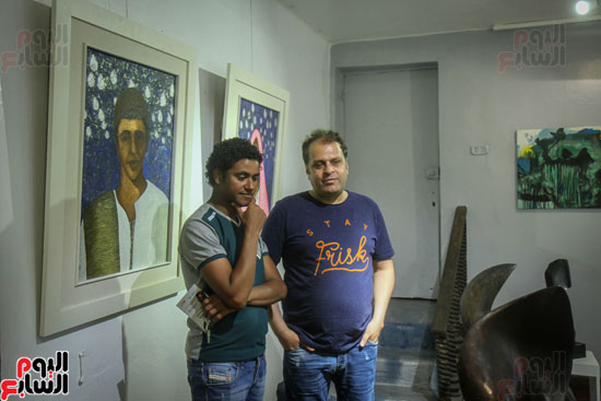 النحات القذافى حسن يشارك بمعرضرباعياتبأعمال فنية تعبر عن الحرية (1)