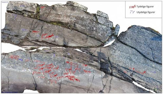 سكان العصر الحجرى يبعثون برسائل على الصخر فى النرويج (2)