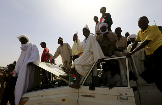 استقبال حافل للبشير ، عمر البشير ، دارفور ، السودان ، الرئيس السودانى (1)