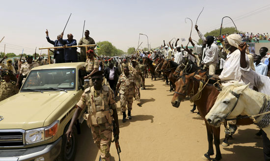 استقبال حافل للبشير ، عمر البشير ، دارفور ، السودان ، الرئيس السودانى (4)