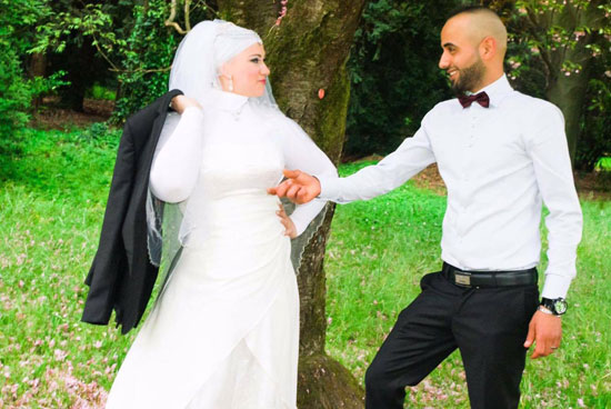 مصرى مقيم بميلانو يشارك بصور لحفل زفافه بفتاة إيطالية (1)