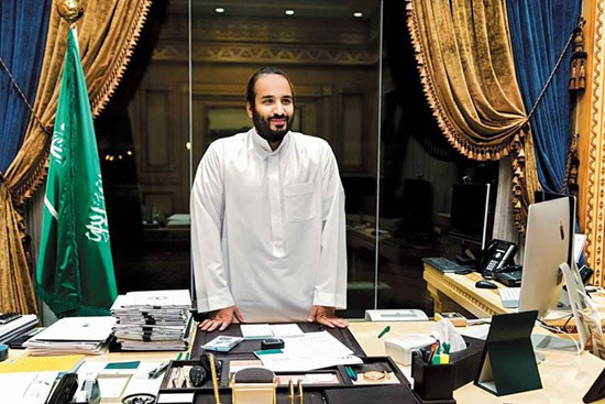 شبكة بلومبرج تنشر صورا للأمير محمد بن سلمان داخل قصره (3)
