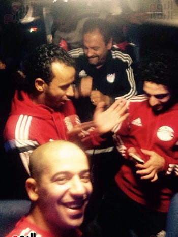 فرحة لاعبى منتخب مصر للصالات بالتأهل لكأس العالم  (3)