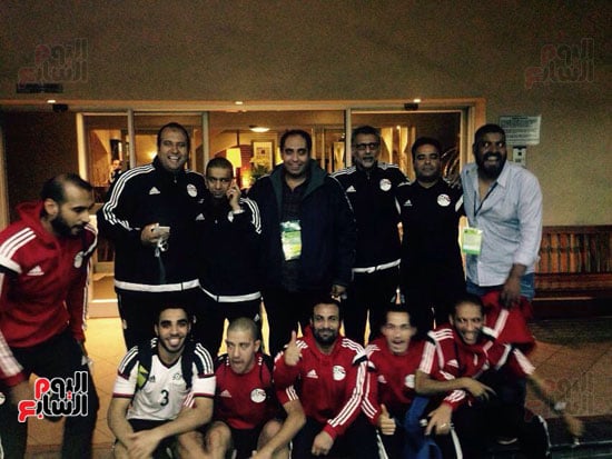 فرحة لاعبى منتخب مصر للصالات بالتأهل لكأس العالم  (6)