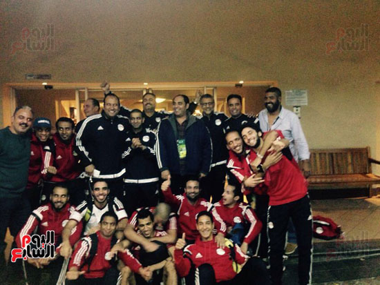 فرحة لاعبى منتخب مصر للصالات بالتأهل لكأس العالم  (7)