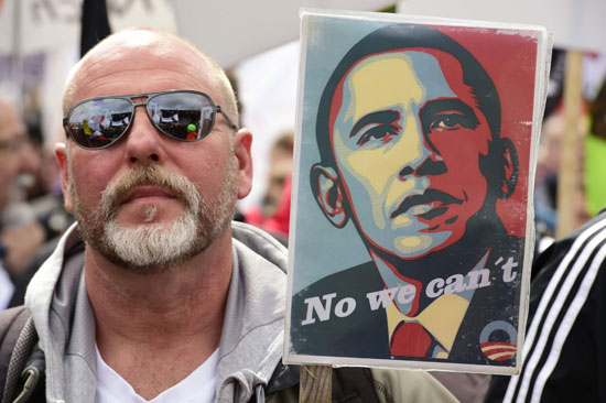 الألمان ينتظرون أوباما بمظاهرات حاشدة ضد اتفاقية التبادل الحر (1)