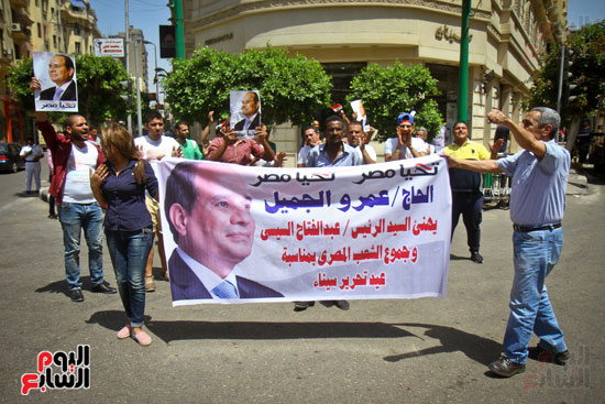 احتفالات تحرير سيناء ميدان طلعت حرب (4)