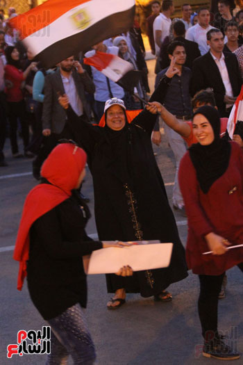 حشد شعبى بميدان عابدين احتفالات تحرير سيناء ميدان عابدين (30)