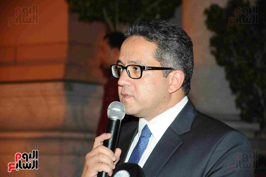 وزير الآثار يفتتح معرض سيناء بالمتحف المصرى (18)