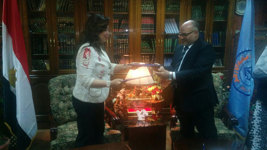 توقيع برتوكول تعاون بين جامعة الأزهر ومحافظة الجيزة‎ (3)