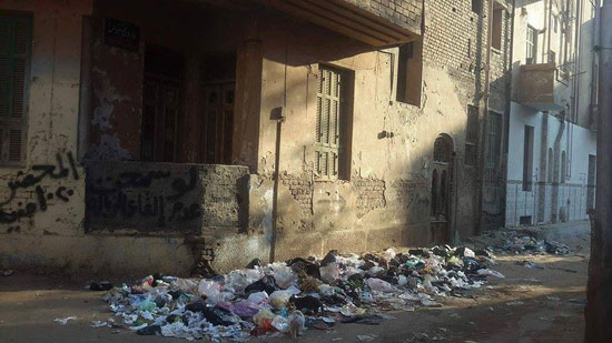  انتشار القمامة فى شوارع ميت غمر (3)
