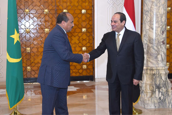 الرئيس السيسى رئيس موريتانيا قلادة النيل (3)