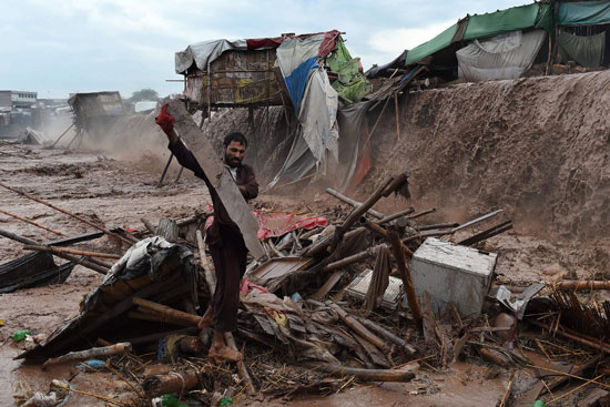 باكستان امطار  فيضانات خيبر باختونخوا شمال غرب باكستان  كويستان  شانغلاش (2)