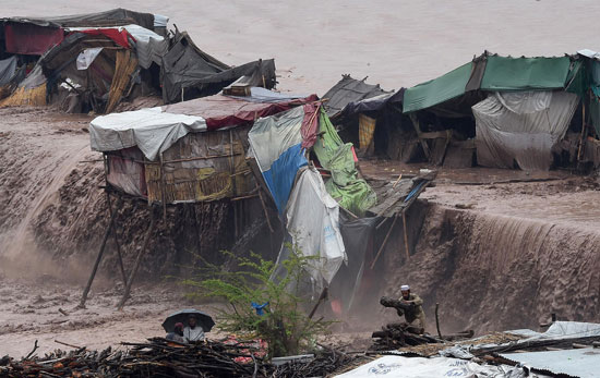 باكستان امطار  فيضانات خيبر باختونخوا شمال غرب باكستان  كويستان  شانغلاش (3)