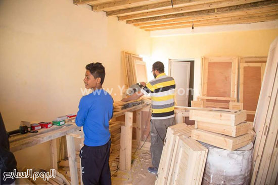 أعمال ترميم 100 منزل بقرية الخربة بشمال سيناء  (1)