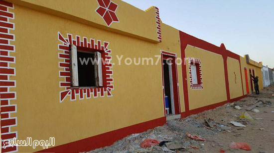أعمال ترميم 100 منزل بقرية الخربة بشمال سيناء  (8)