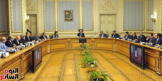 اجتماع لجنه النسيج - مجلس الوزراء (2)
