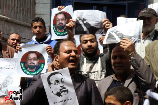 نقابه الصحفيين وقفة احتجاجيه مجدى حسين  (14)