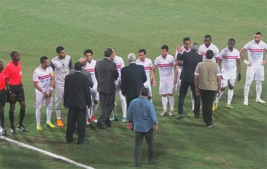 مرتضى منصور يتبادل الأعلام مع بجاية فى حضور وزير الرياضة (3)