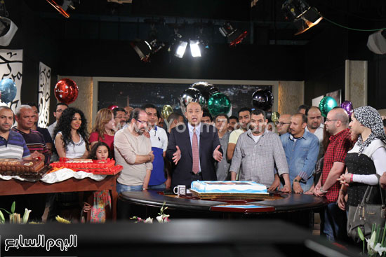 كلمة عمرو أديب لفريق العمل -اليوم السابع -5 -2015