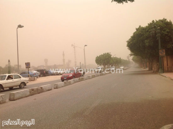  عواصف ترابية تضرب المحافظة -اليوم السابع -5 -2015