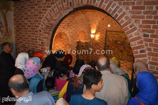 آثار العائلة المقدسة داخل كنيسة العذراء -اليوم السابع -5 -2015