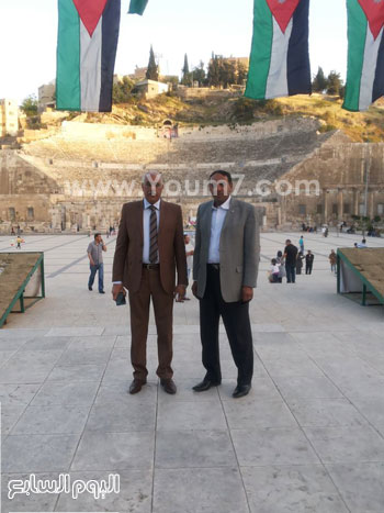 جمال علام مع محمد على هامش إنطلاق المؤتمر بالأردن -اليوم السابع -5 -2015