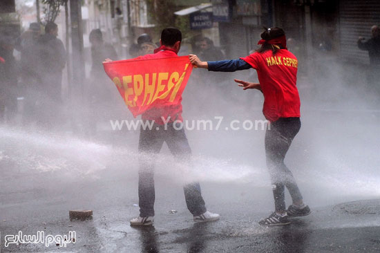 المتظاهرون فى إسطنبول -اليوم السابع -5 -2015