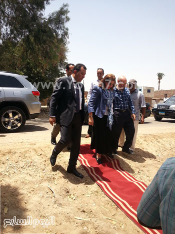 	وزيرة السكان الدكتورة هالة يوسف خلال زيارتها للأقصر -اليوم السابع -5 -2015