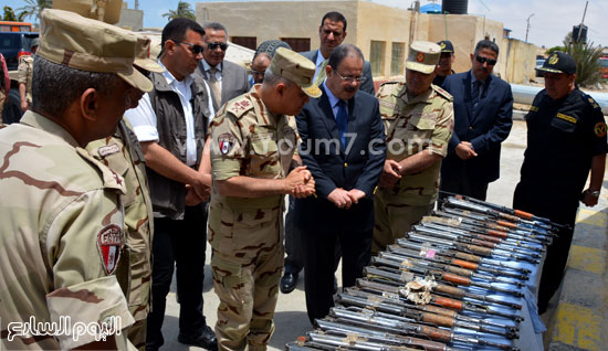 وزير الدفاع يشيد بجهود الجيش والشرطة فى سيناء -اليوم السابع -5 -2015