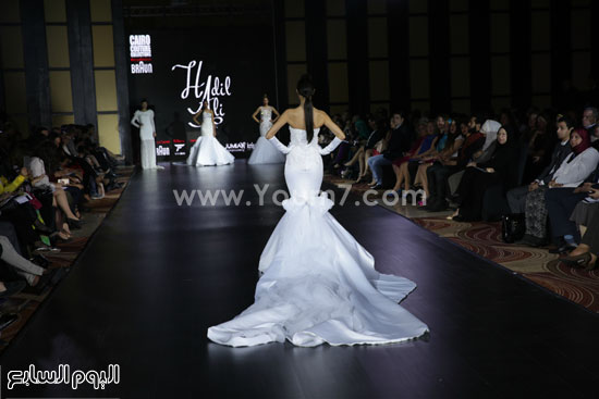  فستان زفاف قصير من الأمام من مجموعة هديل على -اليوم السابع -5 -2015