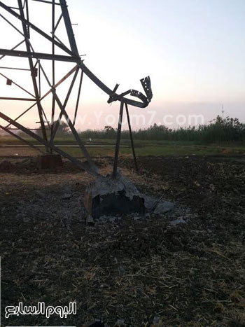 جانب من آثار التفجير -اليوم السابع -5 -2015