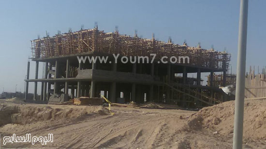 مخطط مبانى المستشفى خلال أعمال البناء -اليوم السابع -5 -2015