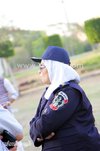 الشرطة النسائية شاركت فى التأمين -اليوم السابع -5 -2015