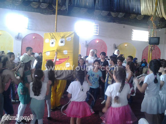 الأطفال السوريون خلال الحفل -اليوم السابع -5 -2015