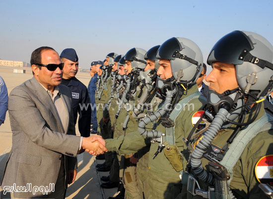  الرئيس ونسور الجو المصريون -اليوم السابع -5 -2015
