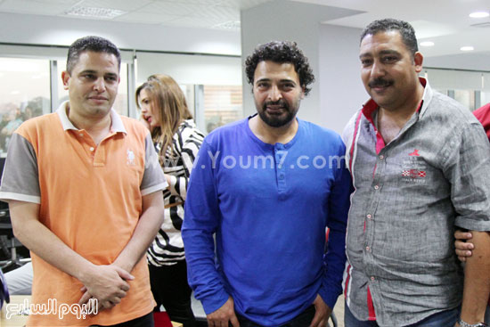 حميد مع كريم عبد السلام رئيس التحرير التنفيذى  -اليوم السابع -5 -2015
