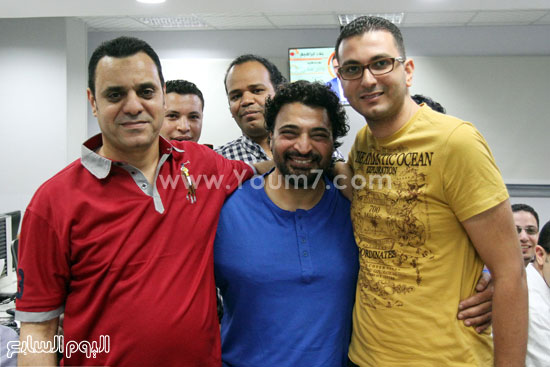 حميد مع حسين يوسف وإسلام عبد الونيس -اليوم السابع -5 -2015