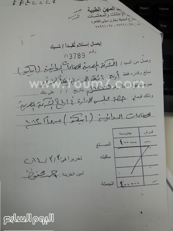 شركة إيبيكو تصرف 400 ألف جنيه لمجلس إدارة الاتحاد عن عام 2013 -اليوم السابع -5 -2015